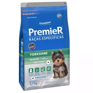 Ração Premier Raças Específicas Yorkshire Cães Filhotes Sabor Frango 2,5Kg