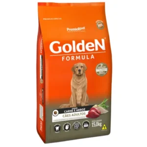Golden Formula Ração Cães cachorro pet carne a arroz adultos 15kg