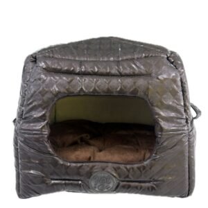 Cama Para Cachorros e Gatos Pet Cão Toka Marrom Lavável 2 em 1