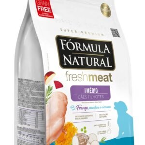 Fórmula Natural Super Premium Grain Free Cães cachorro pet filhotes Porte médio Frango, mandioca e cúrcuma 12kg