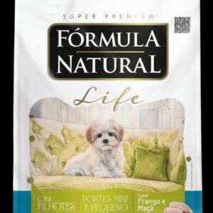 Fórmula Natural Super Premium Life Cães cachorro pet filhotes Portes Mini e Pequeno Frango e Maçã 10,1kg