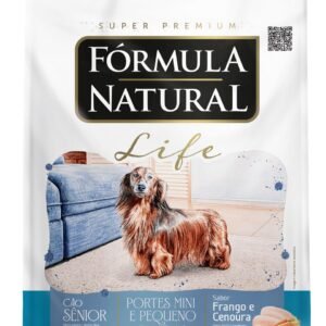 Fórmula Natural Super Premium Life Cães cachorro pet Sênior Portes Mini e Pequeno Frango e Cenoura 10,1kg