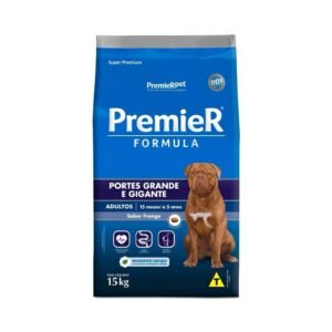 Premier Formula Ração Cães cachorro pet frango Adulto porte grande e gigante 15kg