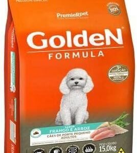 Golden Ração Cães cachorro pet Mini Bits frango e arroz adulto porte pequeno 15kg