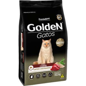 Golden Ração Gatos Castrados pet carne 10,1kg