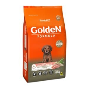 Golden Ração Cães cachorro pet Mini Bits frango e arroz filhotes porte pequeno 10,1kg