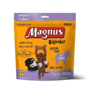 Magnus Petisco Cães Cachorro Pet Snacks Bifinho carne Porte pequeno 500g cada pacote