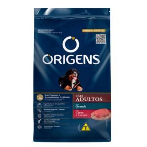 Origens Premium Especial Ração Cães cachorro pet carne e cereais Adulto porte grande 15kg