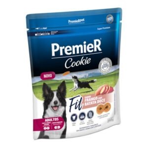 Premier Petisco Cães Cachorro Pet Petisco Snacks Cookie Frango com Batata Doce Fit Adulto 250g cada pacote