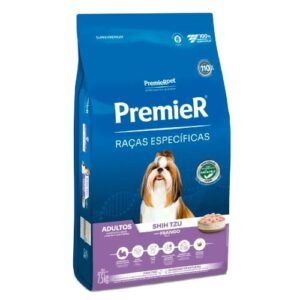 Premier Raças Especificas Shihtzu Ração Cães cachorro pet Frango Adulto 7,5kg