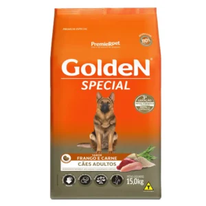 Golden Special Ração Cães cachorro pet frango e carne Adultos 15kg