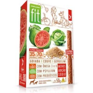 Spin Onebyone Fit Petisco Cães Cachorro Pet Snacks Goiaba, couve e Gergelim 50g cada caixa