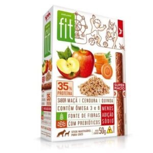 Spin Onebyone Fit Petisco Cães Cachorro Pet Snacks Maçã Cenoura e Quinoa 50g cada caixa
