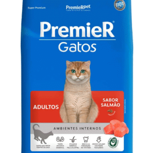 Ração Premier Ambiente Interno Gatos Castrados Salmao 7,5kg