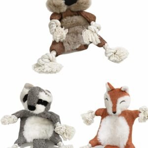 Brinquedo de Pelúcia com Corda para Cães – Estimula, Diverte e Alivia o Estresse